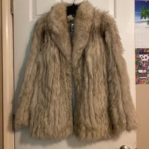 Fox fur coat